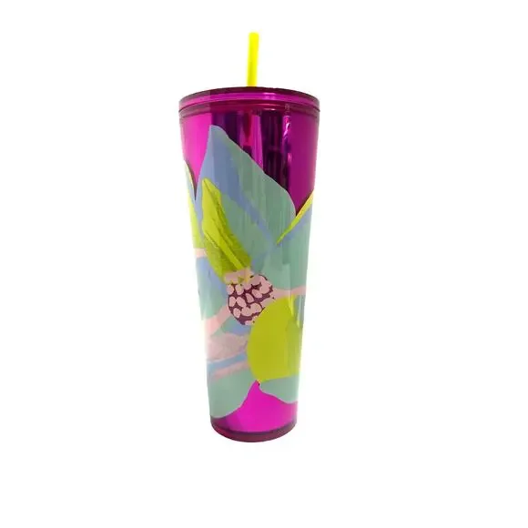 Starbucks Spring 2024 Metallic Magenta Magnolia Tumbler - Picture 1 of 7